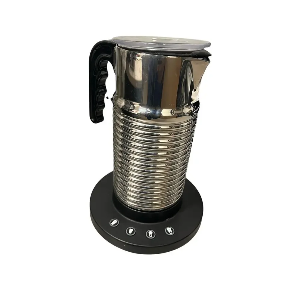 Nespresso Aeroccino 4 Milk Frother Chrome Model 4192 Tested Works w/ Base Lif